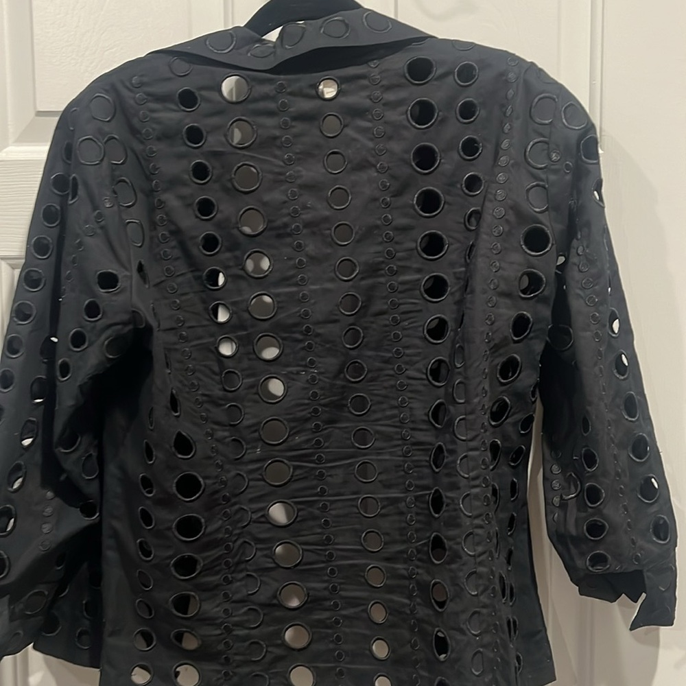 Fun black zip front jacket - Picture 5 of 5